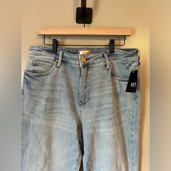 KUT from the Kloth high rise Reese fab ab jeans size 14 NWT - Picture 2 of 5